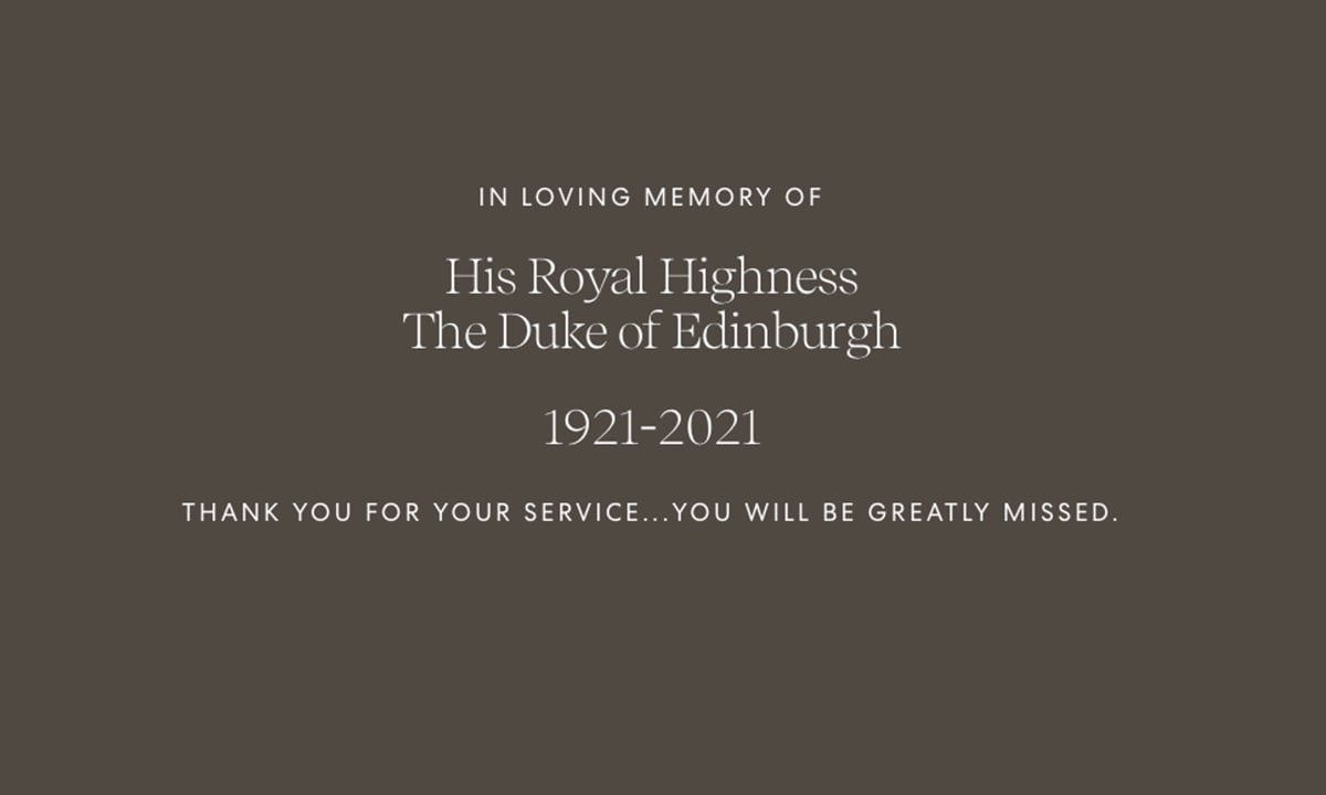 The Duke and Duchess of Sussex updated their Archewell website to pay tribute to Prince Philip