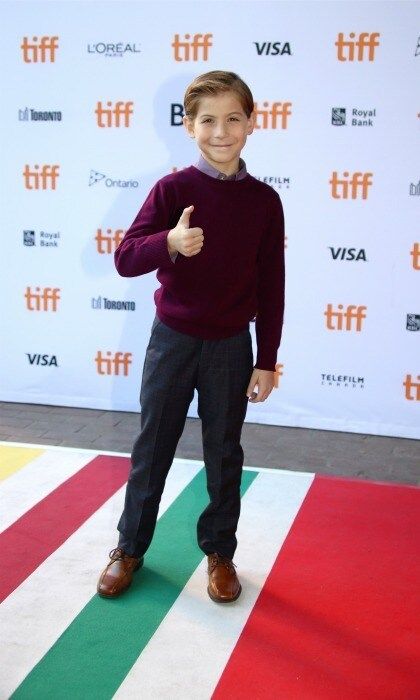 September 15: Jacob Tremblay gave a thumbs up during the premiere of <i>Burn Your Maps</i> during the Toronto International Film Festival.
Photo: Isaiah Trickey/FilmMagic