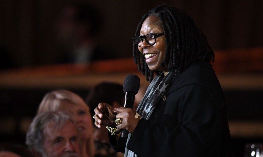 Whoopi Goldberg charmed the crowd as she spoke during the annual awards ceremony.
Photo: ROBYN BECK/AFP/Getty Images