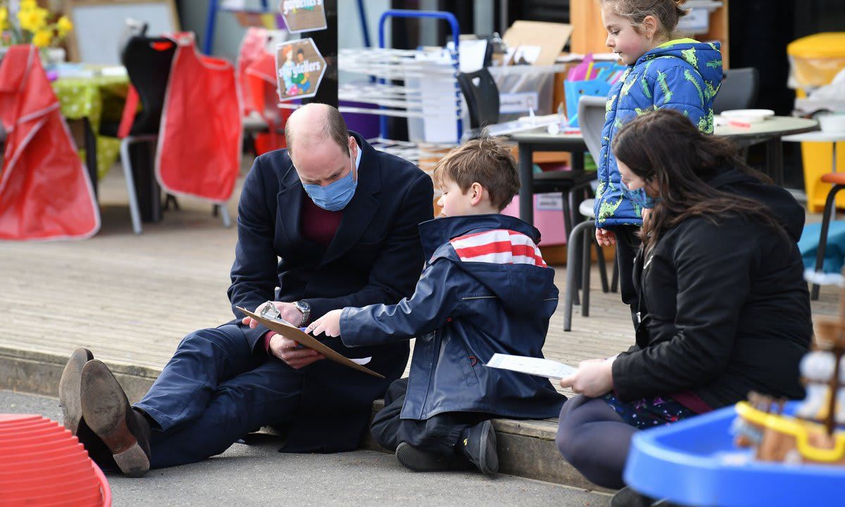 Prince William and Kate Middleton visited School 21 in Stratford, London to congratulate teachers involved in the re opening of the school following lockdown