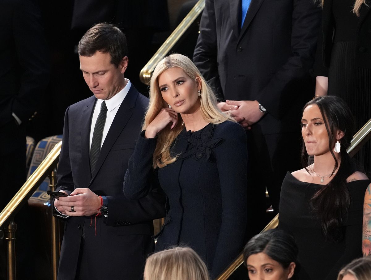 Ivanka and Jared Kushner were photographed dressed elegantly in Congress