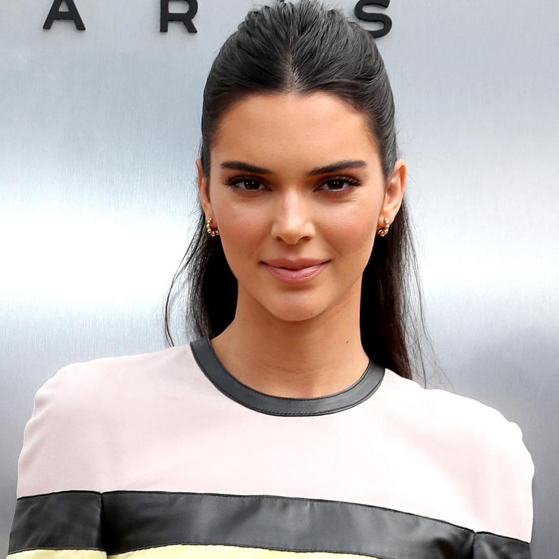 Kendall Jenner with hair half up