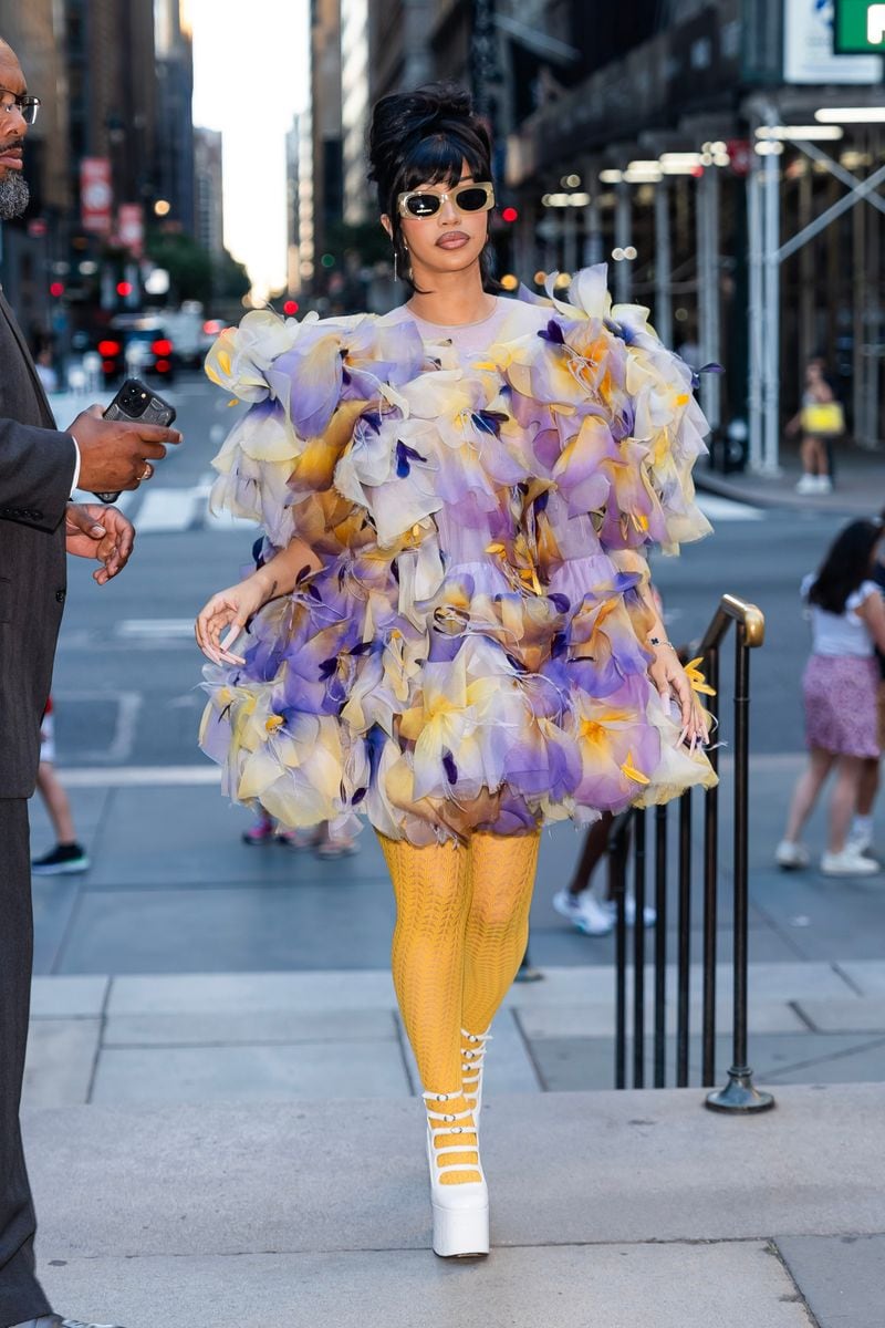Cardi B attends the Marc Jacobs fashion show at the New York Public Library on July 01, 2024, in New York City. 