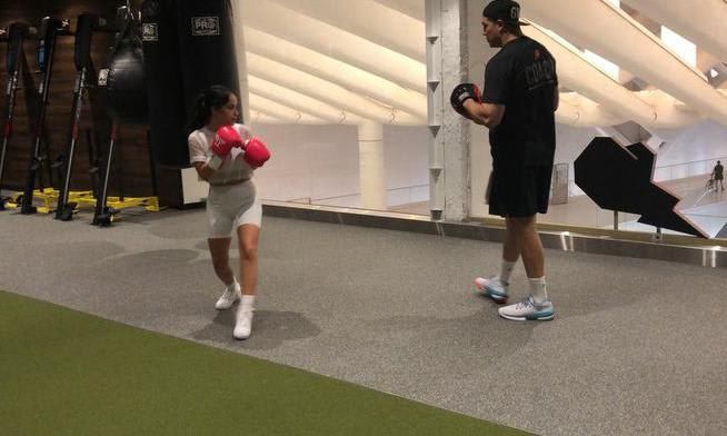 Becky G boxing workout