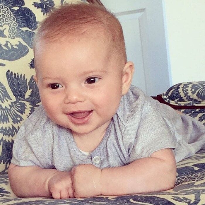 Mom will be back soon! Prior to jetting off to the GOP convention in Ohio, the mom-of-three posted an adorable photo of baby Theodore, captioned, "I'm going to miss this little boy when I'm in Cleveland!!! NYC Cleveland #RNC."
<br>
Photo: Instagram/@IvankaTrump