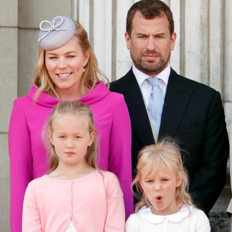 Autumn Phillips, Peter Phillips, Savannah Phillips and Isla Phillips