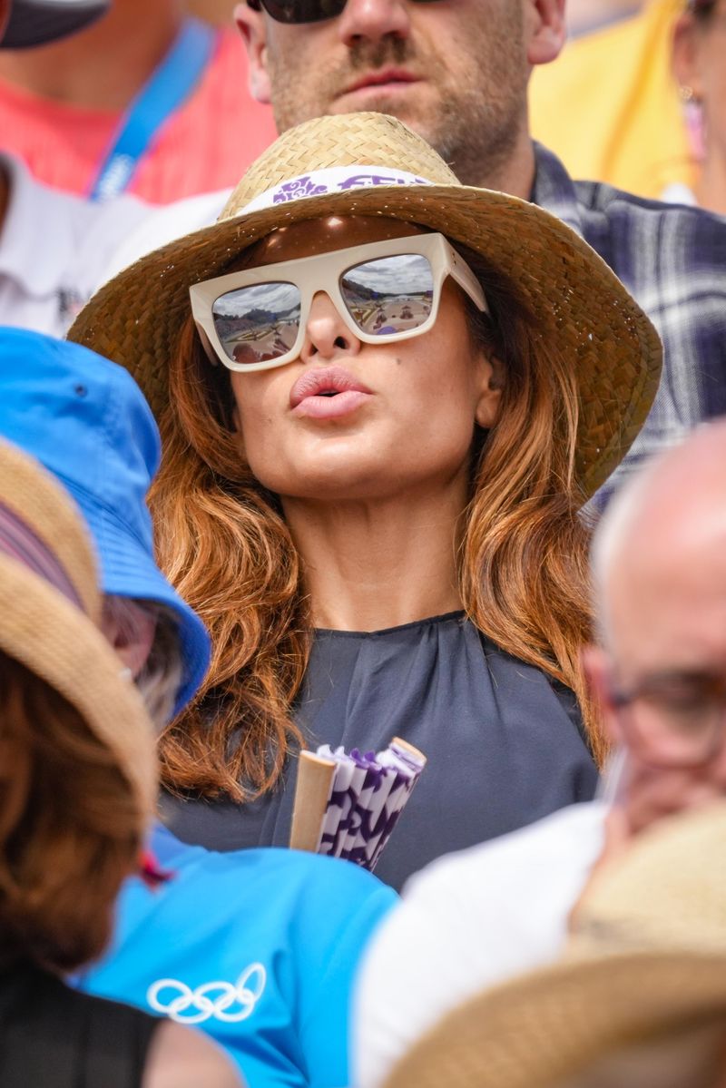 Eva Mendes during the Paris Olympic Games 2024 (Photo by Pierre Costabadie/Icon Sport/Sipa USA)