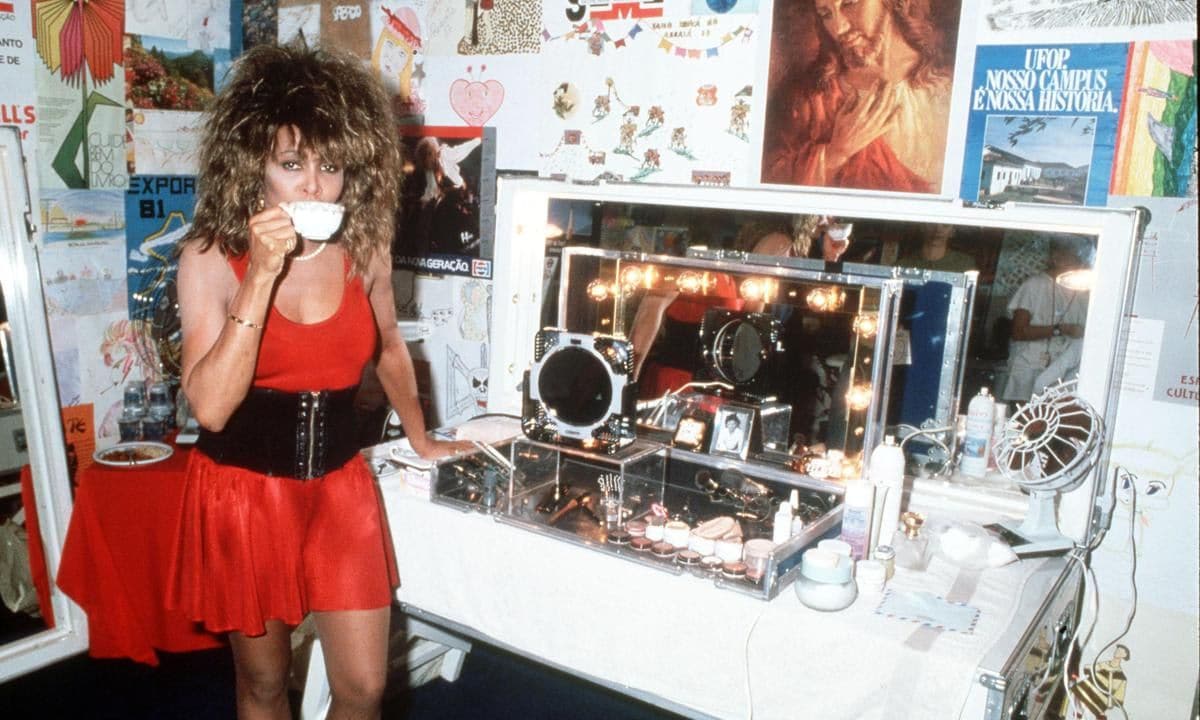 Tina Turner Backstage In Rio De Janeiro