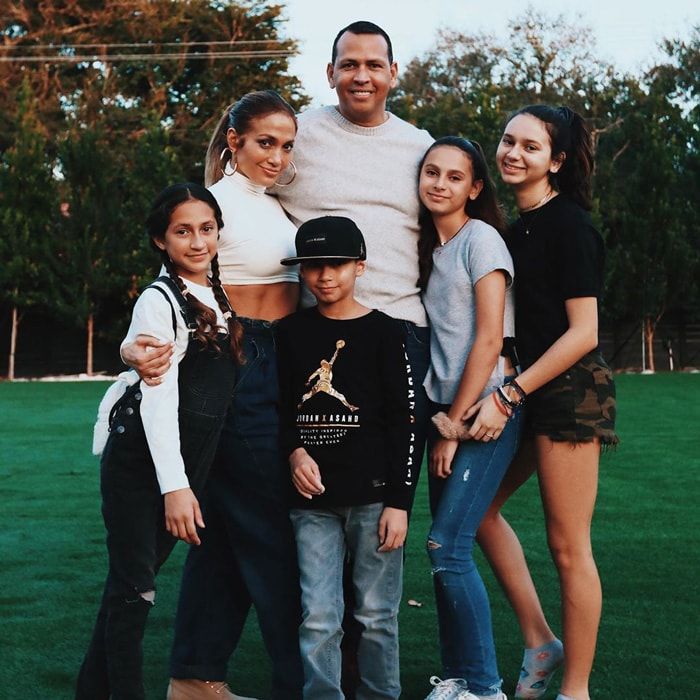 Jennifer Lopez and Alex Rodriguez kids