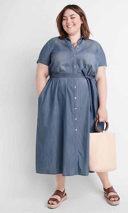 Denim dresses to shop