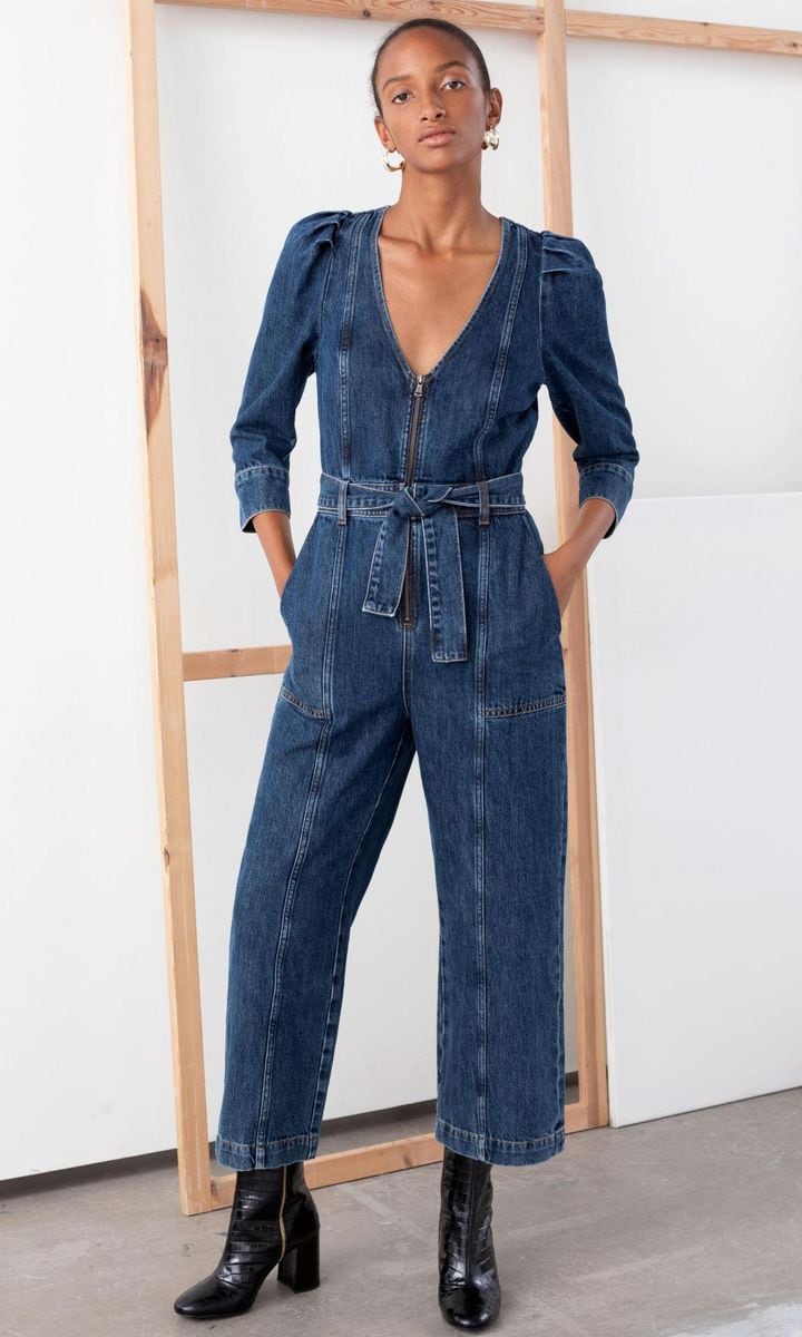 Belted Denim Jumpsuit from & Other Stories