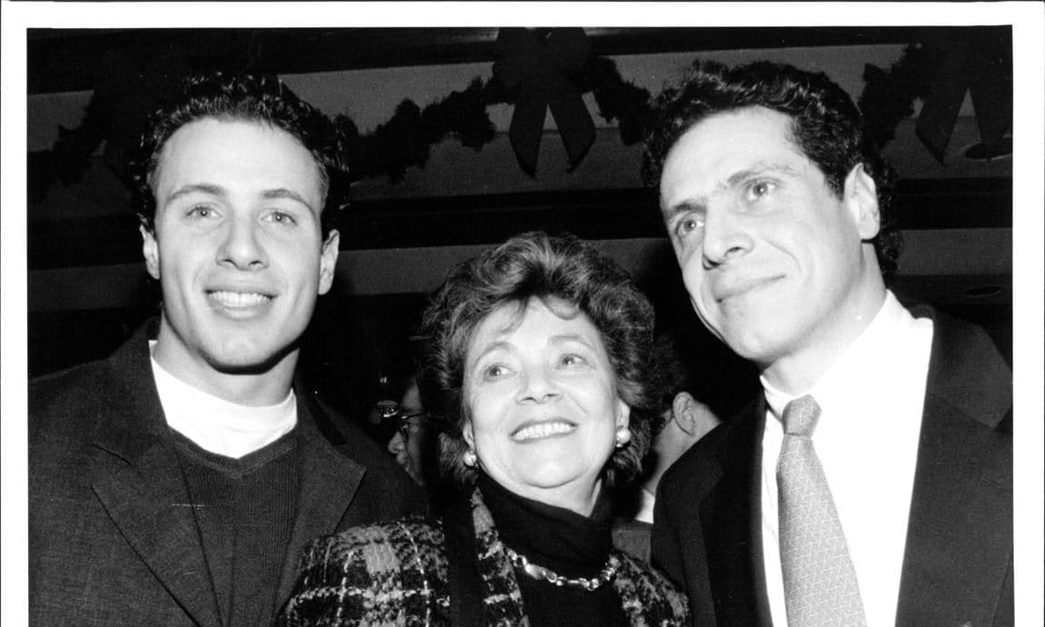 Andrew Cuomo and Chris Cuomo with Matilda Cuomo