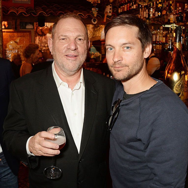 Film producer Harvey Weinstein (left) and Tobey Maguire celebrated Robert De Niro's new film <i>Hands Of Stone</i< at a star-studded dinner hosted by DEAN & DELUCA.
<br>
Photo: David M. Benett/Dave Benett/Getty Images for Finch & Partners