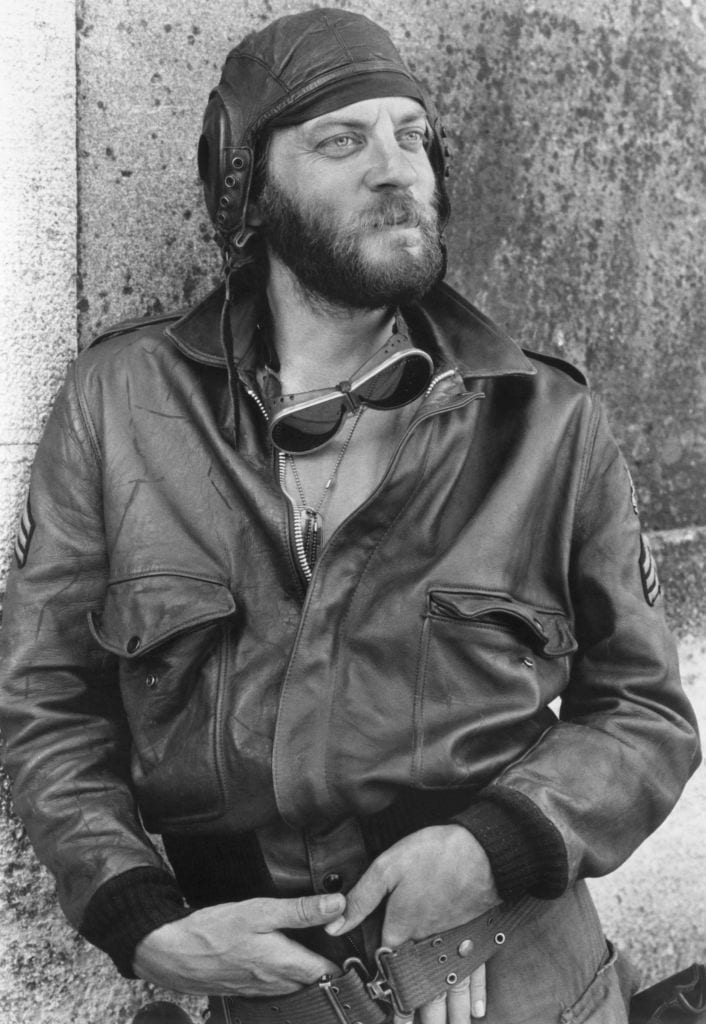 Donald Sutherland portrait as Sgt Oddball in the World War 2 action comedy 'Kelly's Heroes' 1970. (Photo by Screen Archives/Getty Images)