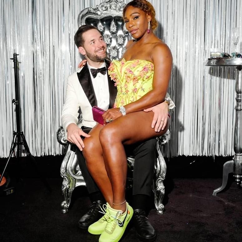 Serena Williams and Alexis Ohanian