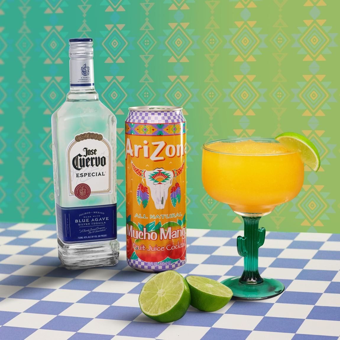 AriZona Mucho Mango and Jose Cuervo Especial 'It Takes Two To Mango' cocktail