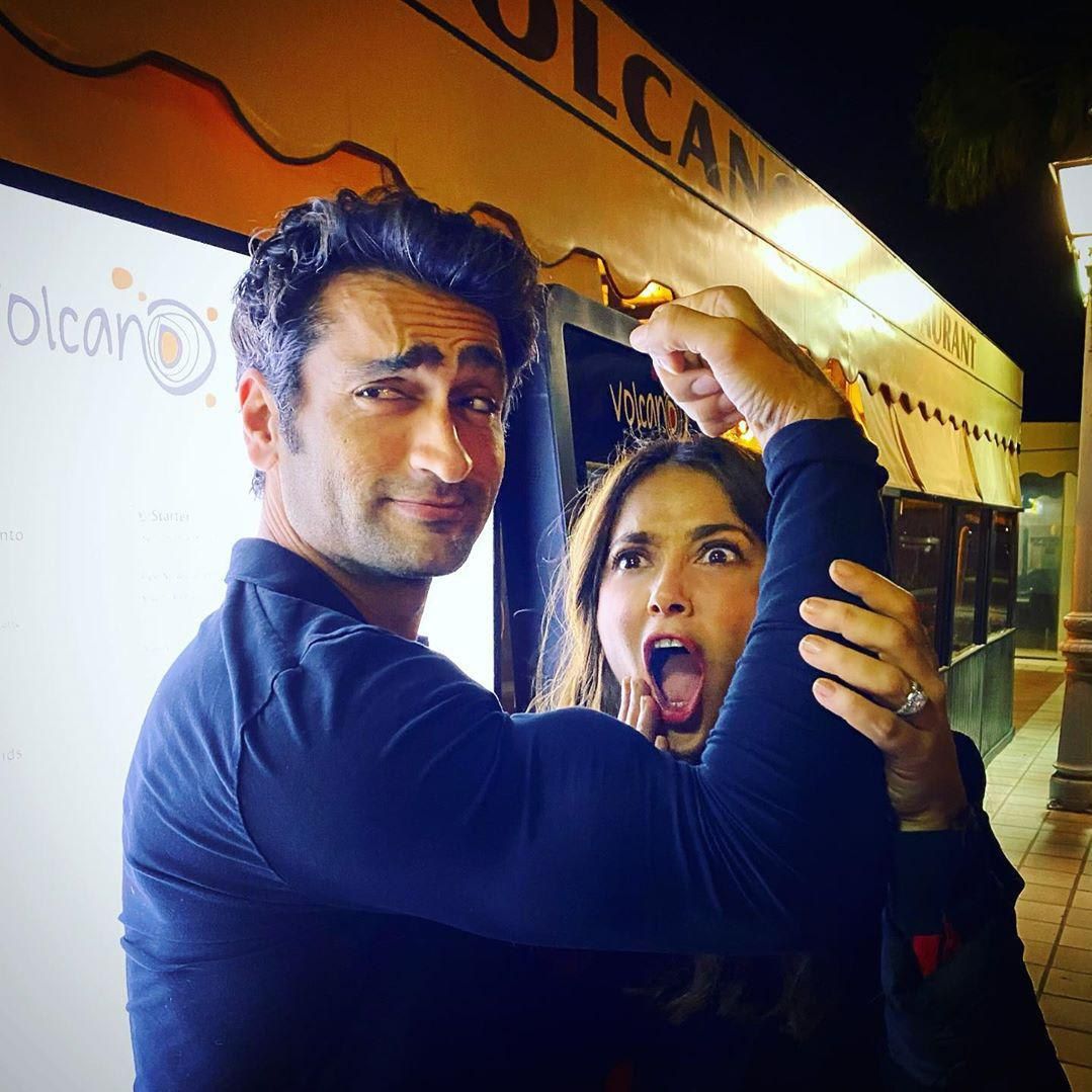 Salma Hayek and Kumail Nanjiani