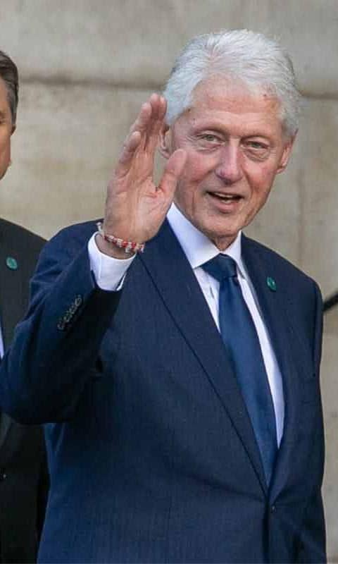 Bill Clinton at Chirac's funeral