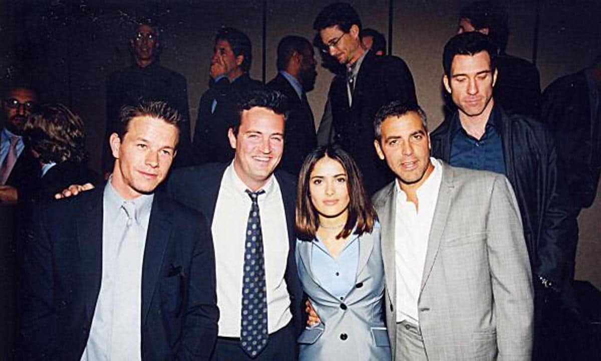 Mark Wahlberg, Matthew Perry, Salma Hayek, George Clooney & Dylan McDermott