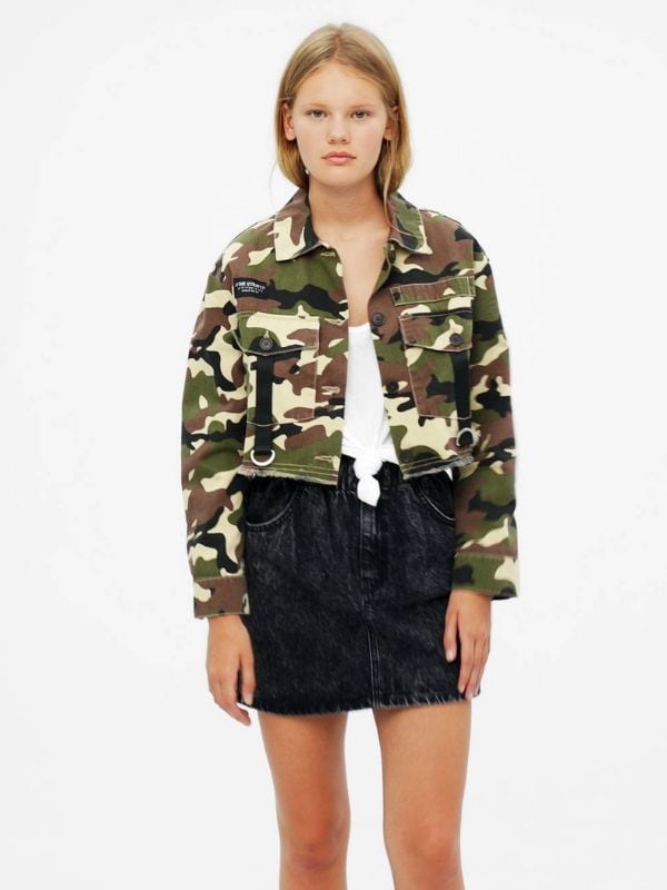 Camouflage jacket by Bershka