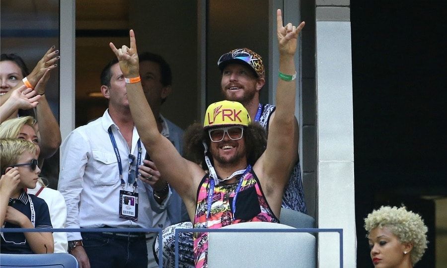 Redfoo brought a little party rock to the Novack Djokovic vs Stan Wawrinka match.
Photo: Jean Catuffe/GC Image