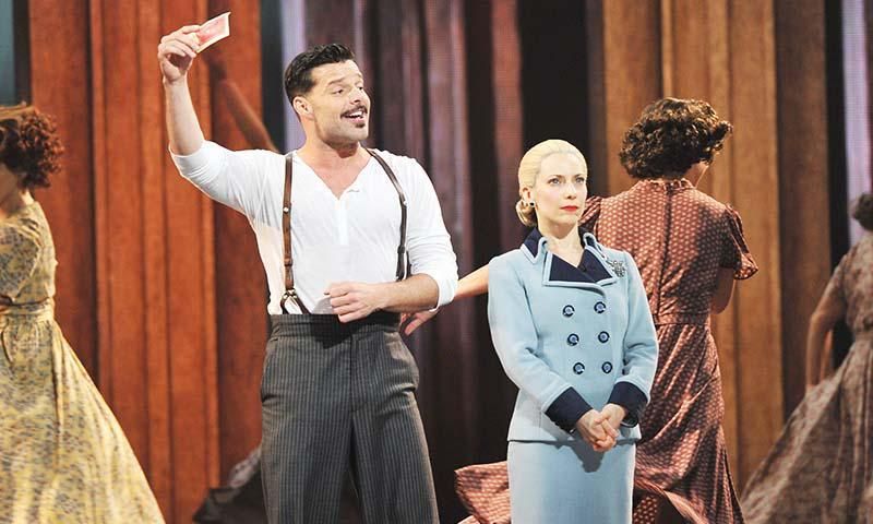 Ricky Martin acting in Evita