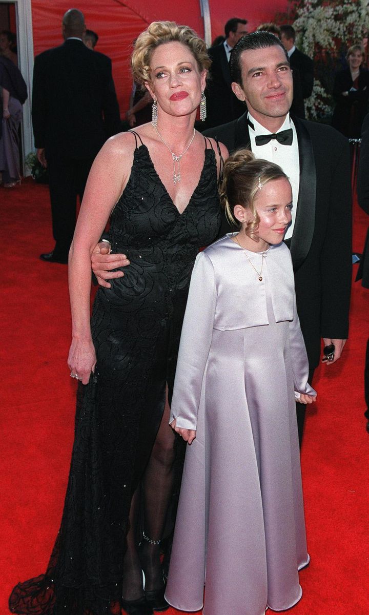 Antonio Banderas, Melanie Griffith, Dakota Johnson, Oscars 2000