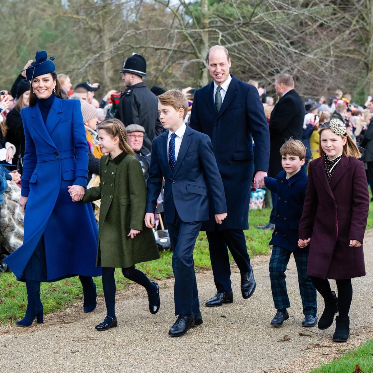 The Wales family attended service on Christmas morning together. Prince Louis made his royal Christmas walk debut last year.