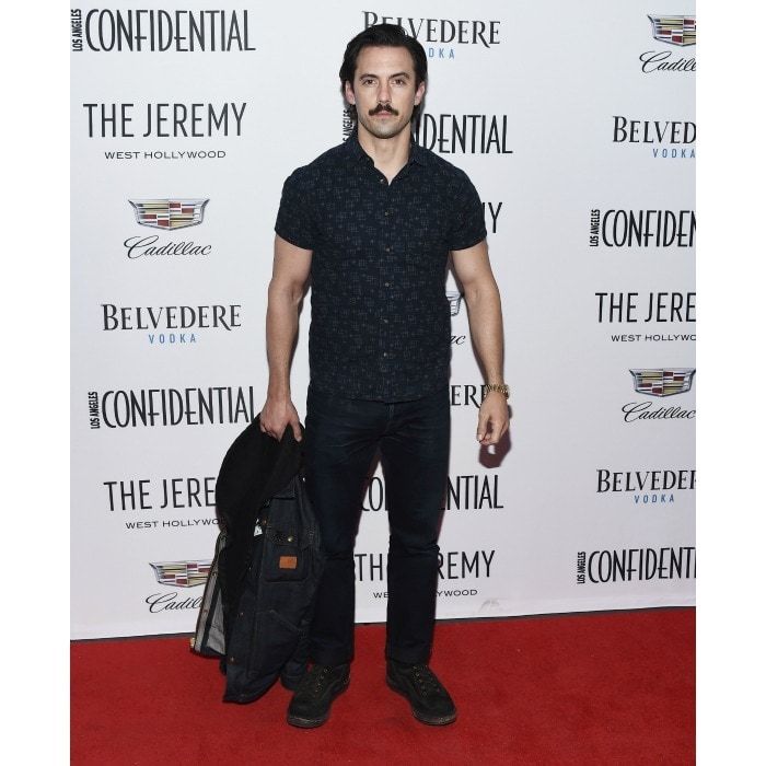 Alison's co-host wasn't too shabby! Milo Ventimiglia led the night with the <i>GLOW</i> star. The </i>This Is Us</i> actor, who was also a cover star for the magazine, kept things casual at the January 13 West Hollywood event, opting for a short sleeve button down and jeans.
Photo: Amanda Edwards/ WireImage