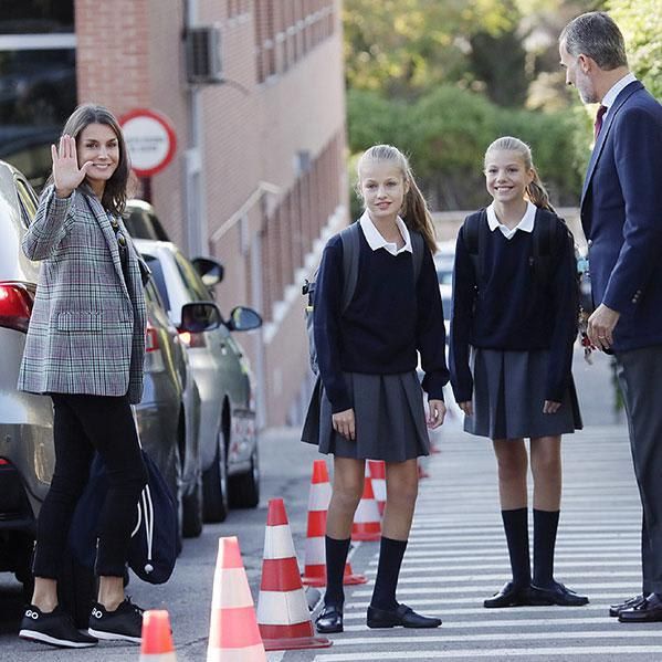 La princesa Leonor y la infanta Sofía regresaron a la escuela.