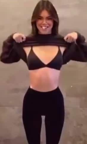 Kendall Jenner showed off her Skims bra