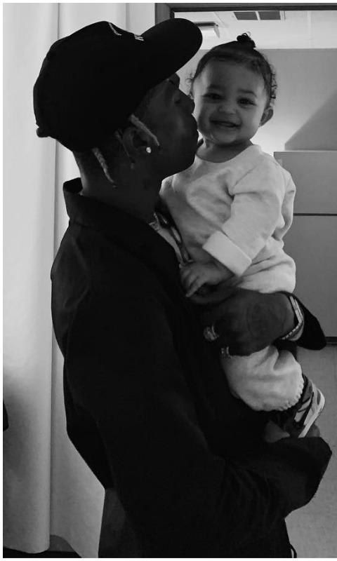 Travis Scott's family is sure he and daughter Stormi are two peas in a pod