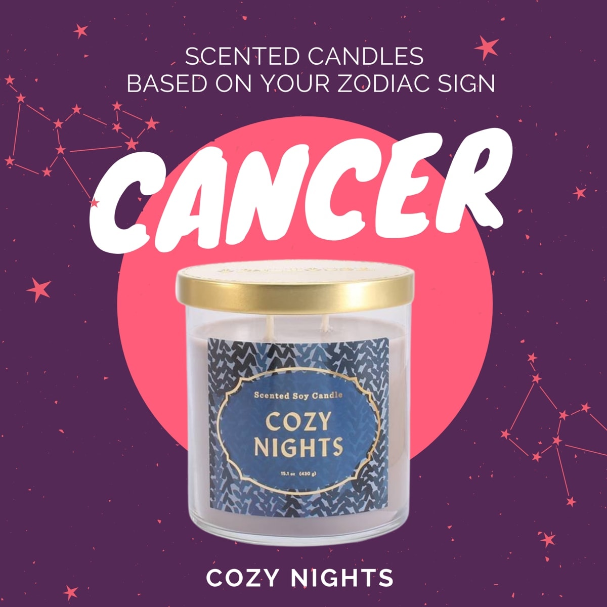 Candle scents based on your zodiac sign: CANCER