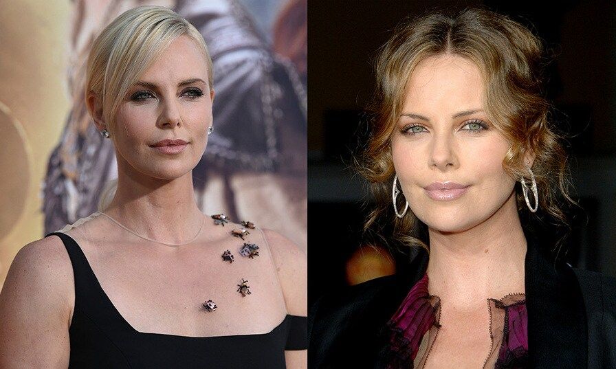 <b>Charlize Theron</b> kept a lighter shade, though she's gone from dirty blonde to full platinum.
<br>
Photo: Getty Images