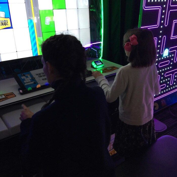 Katie Holmes and Suri Cruise stepped out for a mother-daughter date night in the Hollywood star's native Ohio. Sharing a photo from the outing, the actress wrote, "She beat me @daveandbusters #mothersanddaughters #holidays #gratitude #family #toledo #ohio."
Photo: Instagram/@katieholmes212