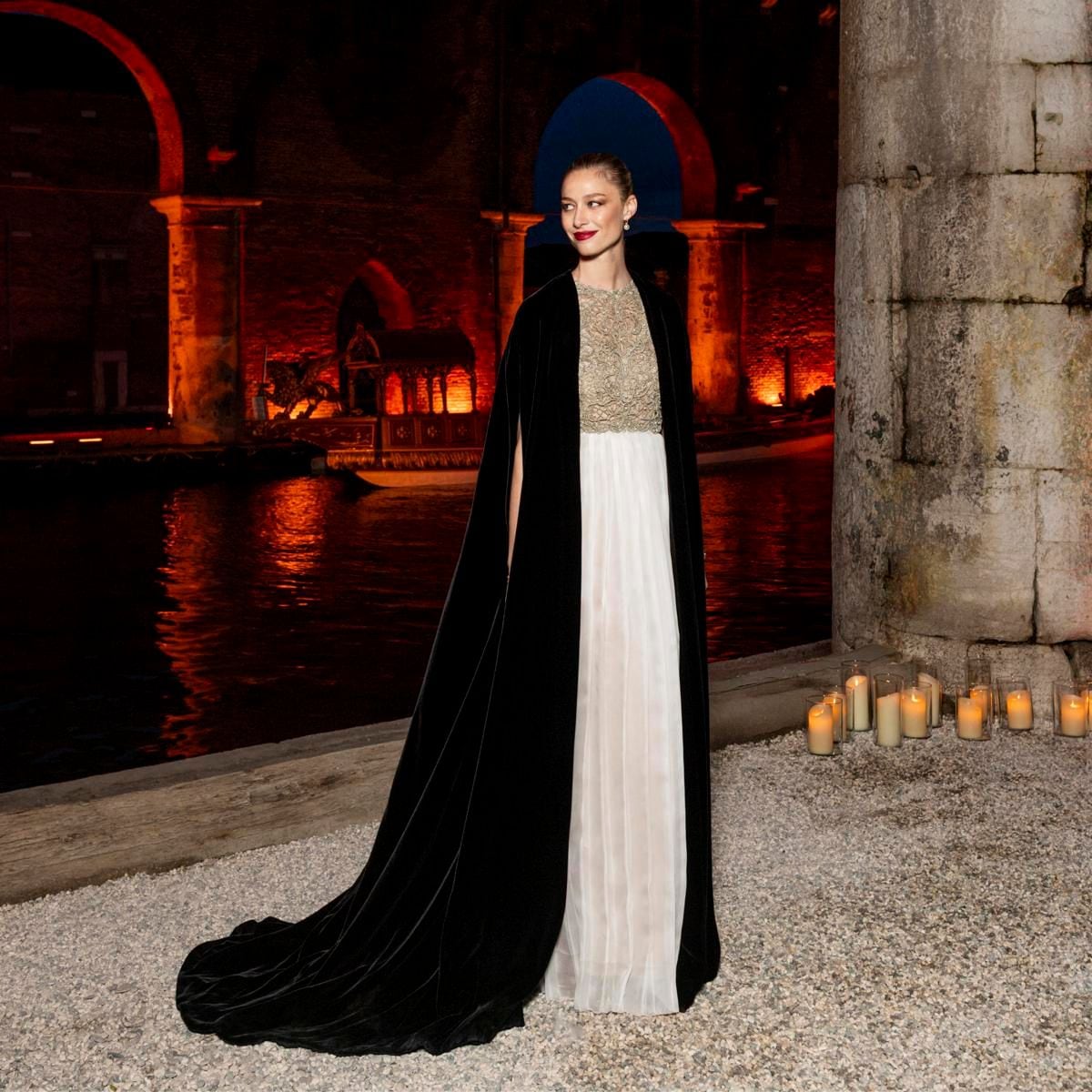 Beatrice Borromeo stunned in a Dior Couture gown at the gala in Venice