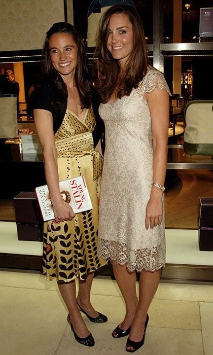 Pippa Middleton and Kate spent an evening together at a London book launch party in 2007. The girls have been inseparable since they were young and attended the same boarding school Marlborough College together. There, they both played on the hockey team, where Pippa had the added distinction of being captain.
Photo: Dave M. Benett/Getty Images