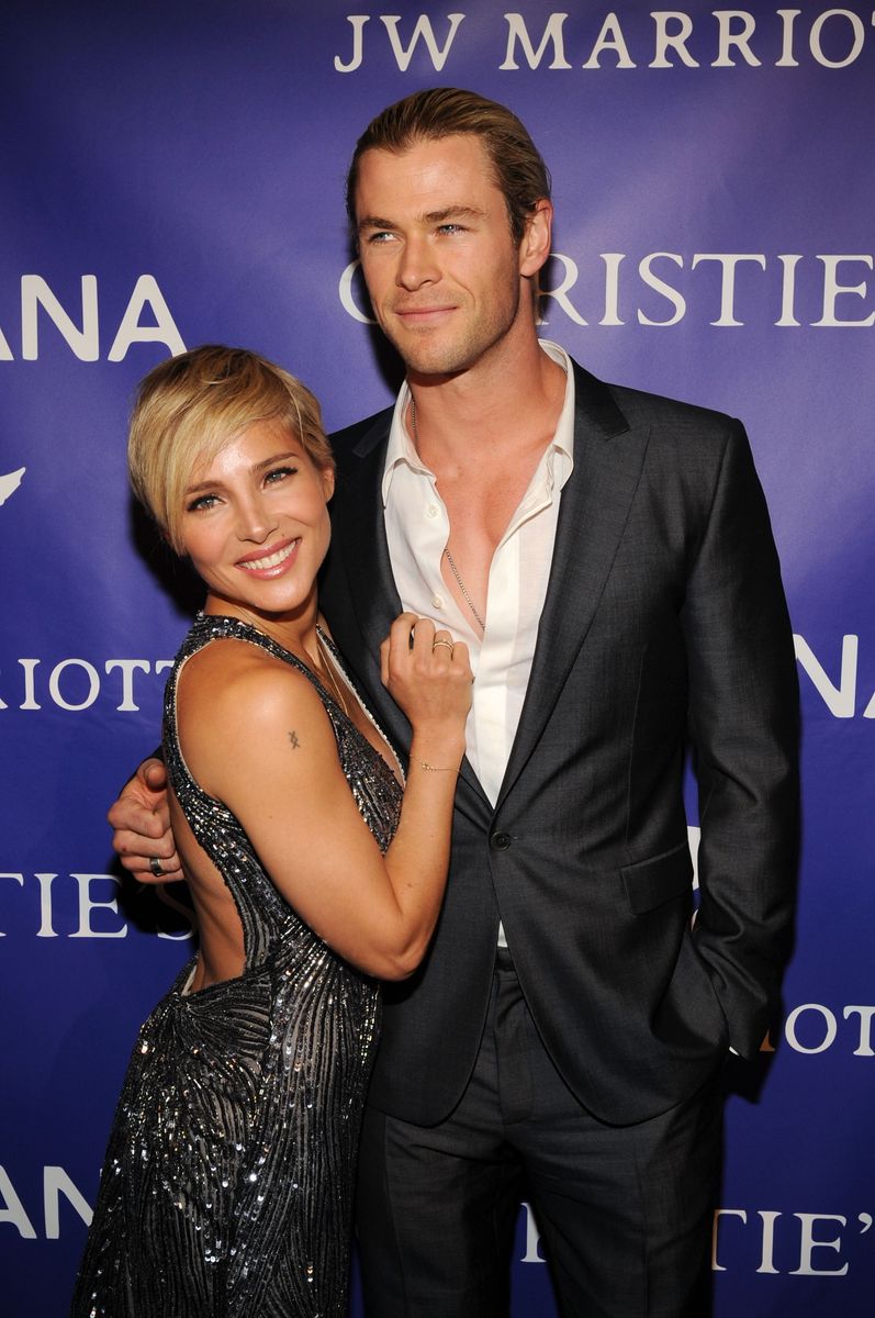 Elsa Pataky and Chris Hemsworth attends The Inaugural Oceana Ball at Christie's on April 8, 2013 in New York City. 