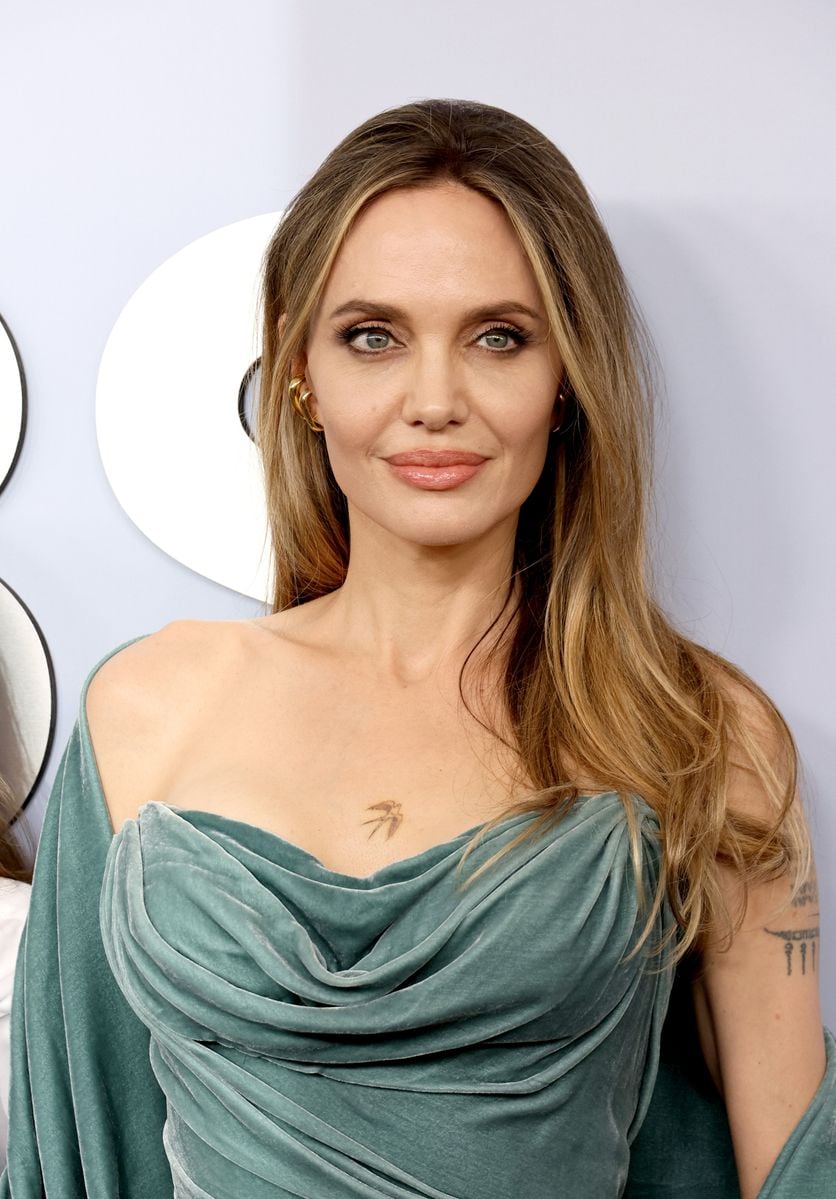 Angelina Jolie debuted her chest tattoo at the 2024 Tony Awards