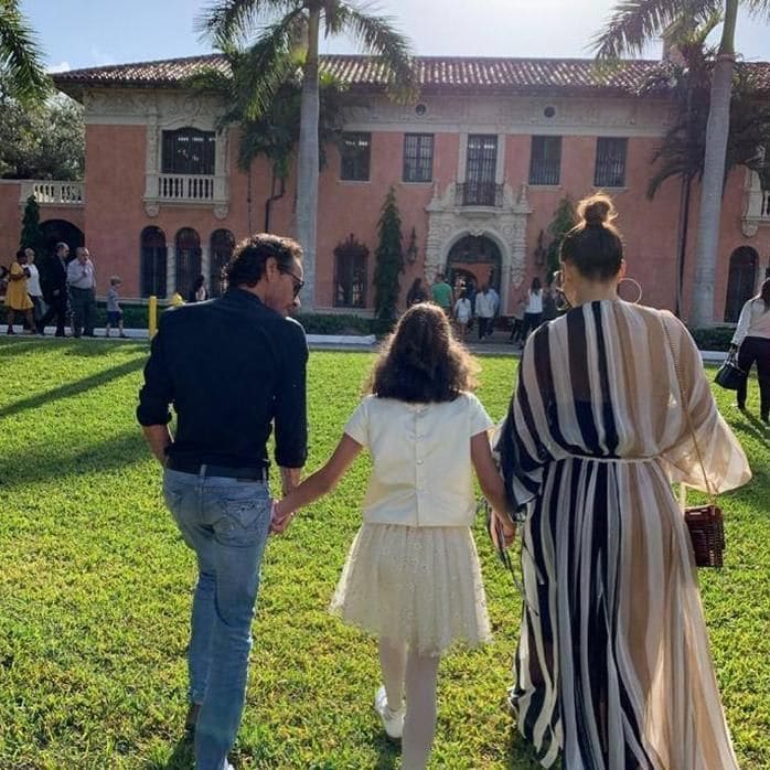 Marc Anthony, Jennifer Lopez and daughter Emme