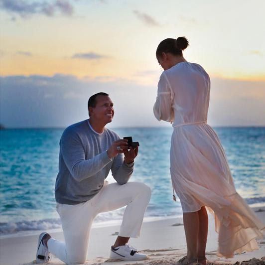 Jennifer Lopez, Alex Rodriguez engagement photo