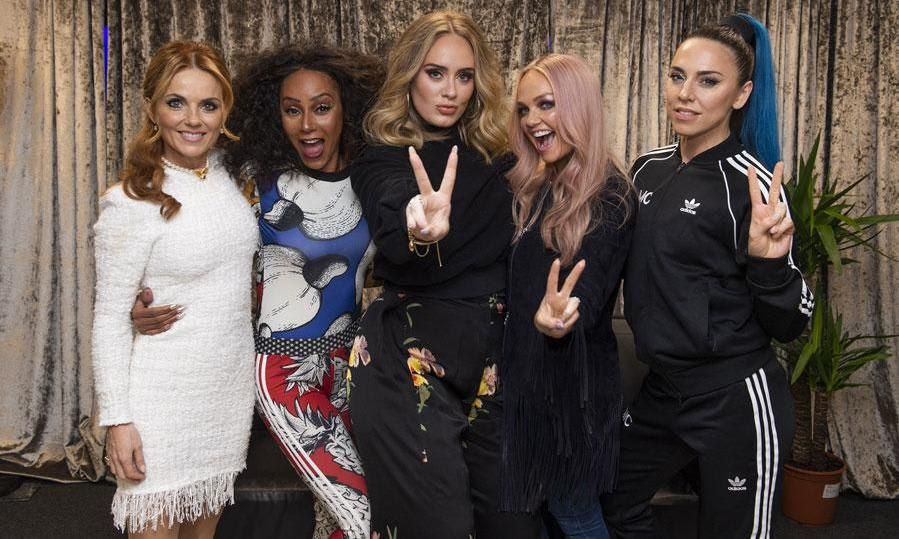 Adele with the Spice Girls