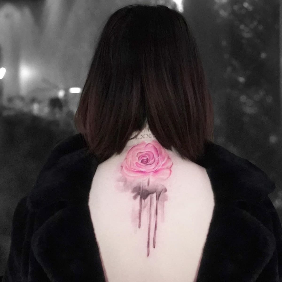 Selena Gomez's Dripping Rose Tattoo