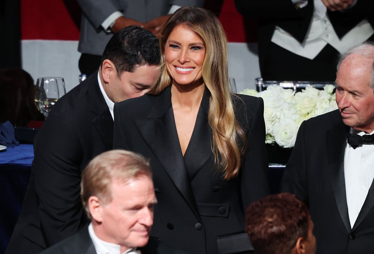 Melania Trump during the annual Alfred E. Smith Foundation Dinner at the New York Hilton 