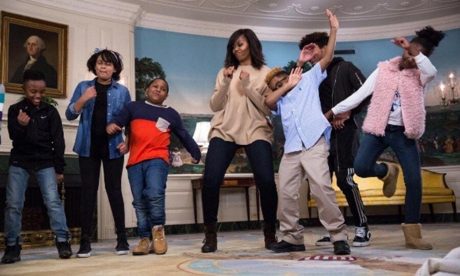 <b>11. She is up to date with all the latest dance moves</b>
Michelle demonstrated that she can keep up with the kids during her appearance <i>The Late Show with Steven Colbert</i>.
Photo: Instagram/@michelleobama