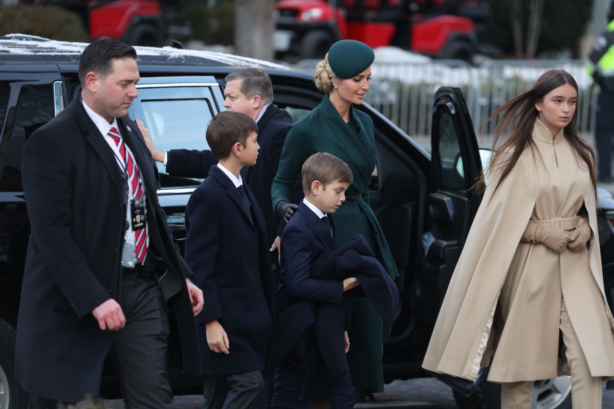 WASHINGTON, DC - JANUARY 20: Ivanka Trump arrives for mass at St. Johns Church ahead of the President-elect Donald Trump's inauguration on January 20, 2025 in Washington, DC. Donald Trump takes office for his second term as the 47th president of the United States. (Photo by Scott Olson/Getty Images)