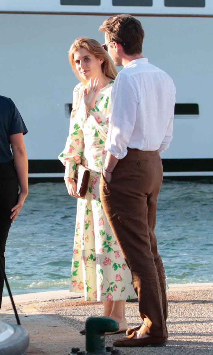 Princess Beatrice and Edoardo Mapelli Mozzi were pictured out in Saint Tropez