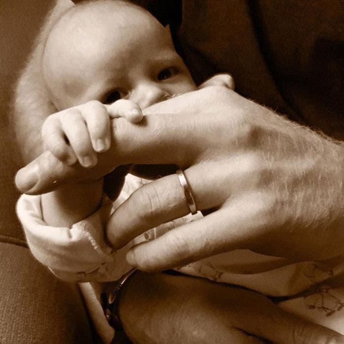 Archie Harrison with dad, Prince Harry