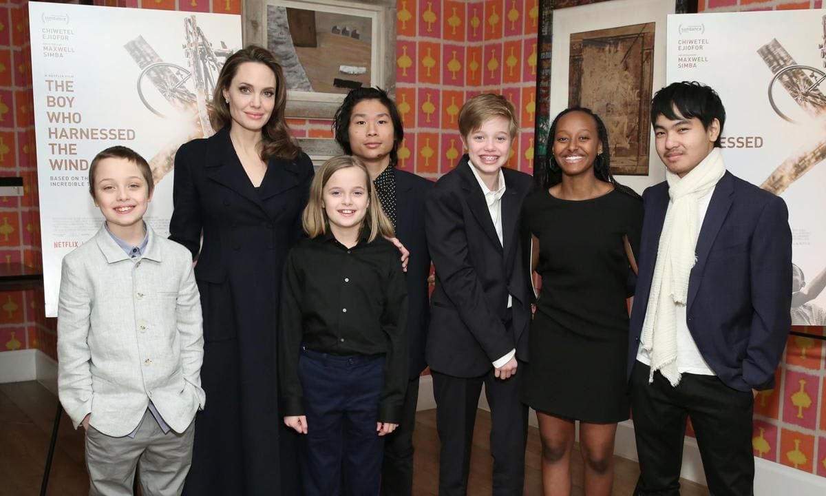 Angelina Jolie and kids