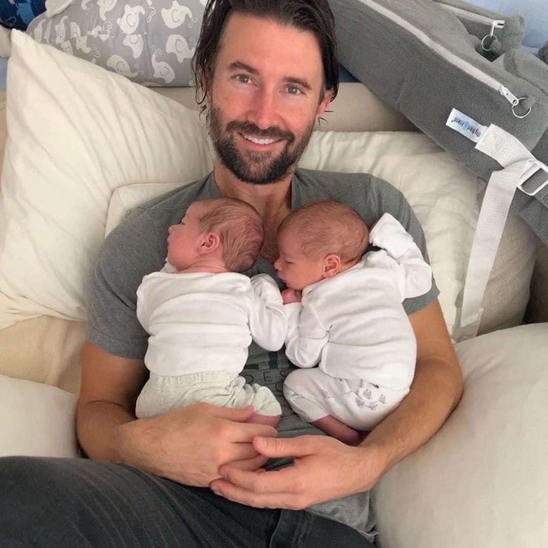 Brandon Jenner twins